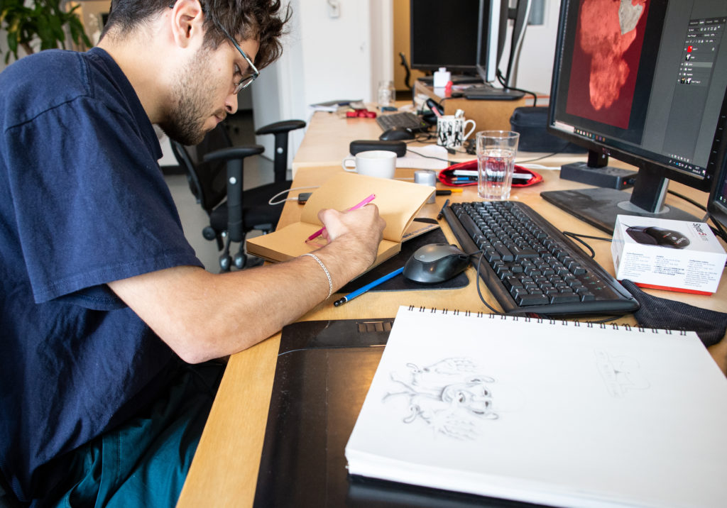 From the concept<br> to the screen